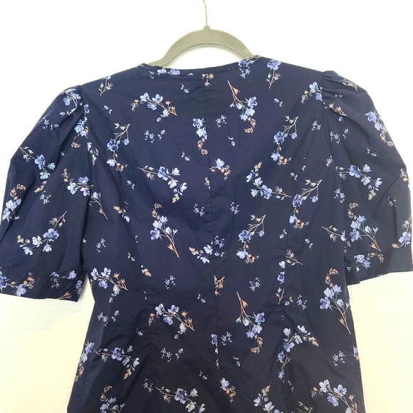 REBECCA TAYLOR Francine Floral Poplin Cottagecore Blouse Top - Picture 11 of 11